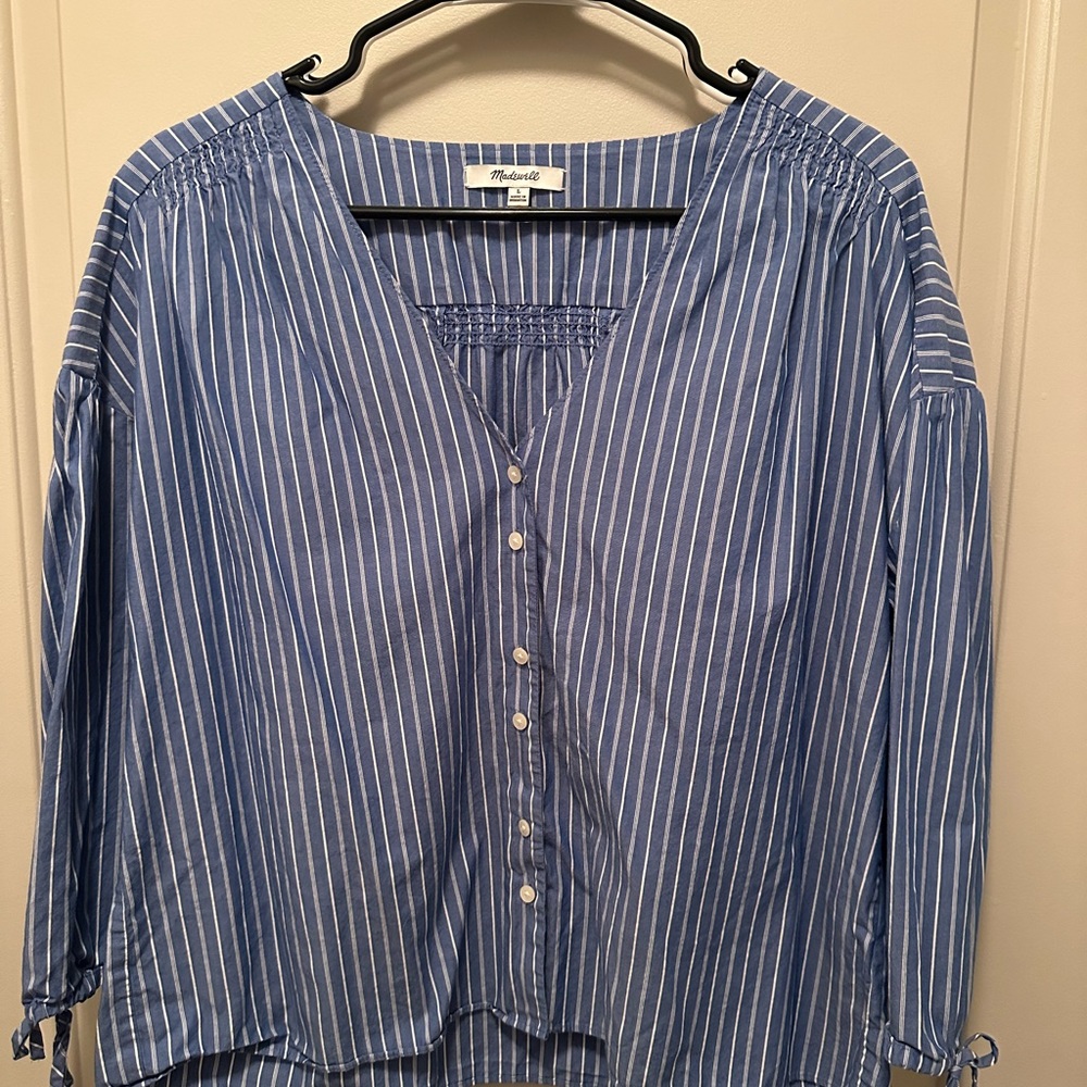 Madewell pinstripe blouse